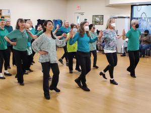 silver spurs line dancing - st. patricks day