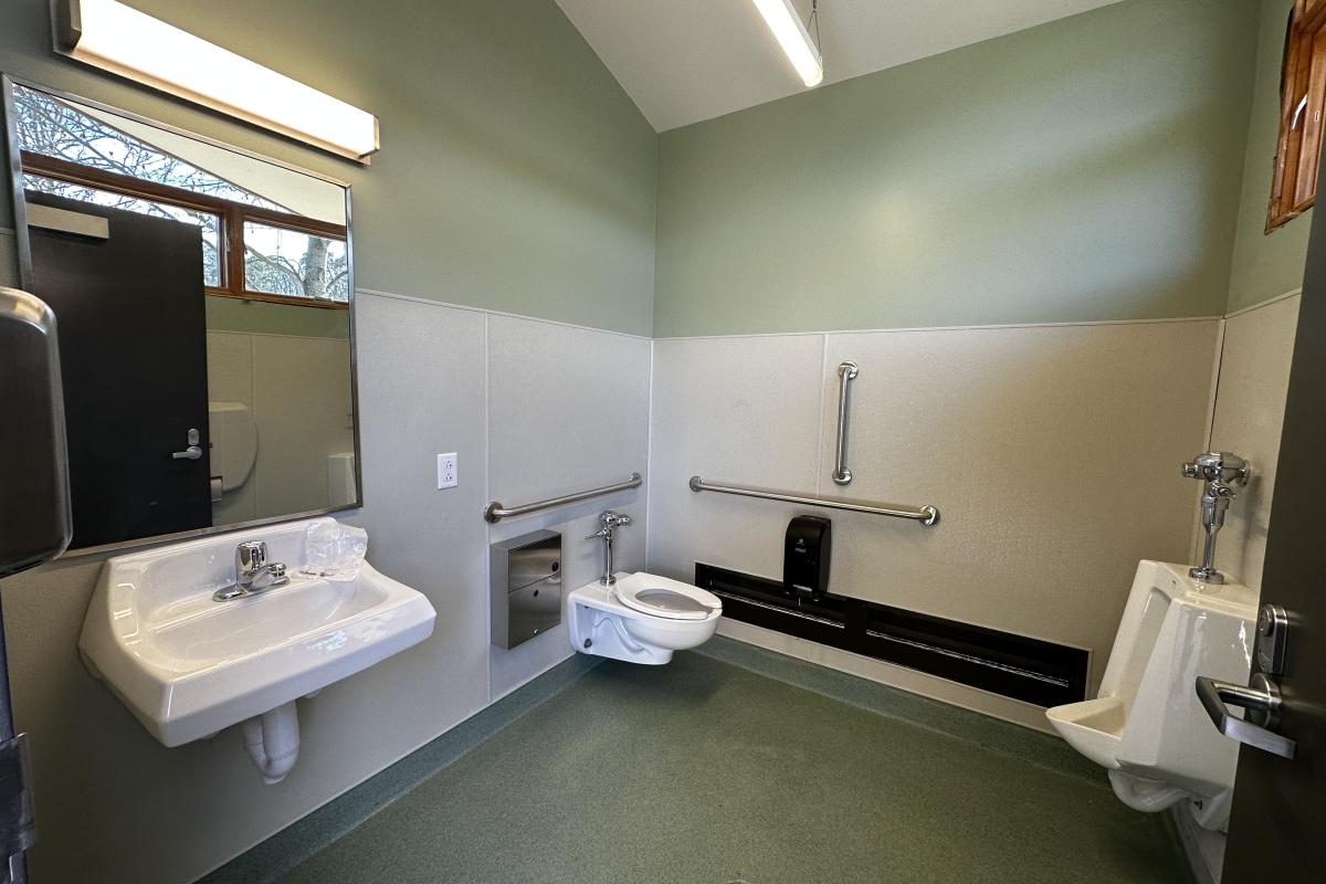 Diane Kerly Welcome Pavilion restroom interior