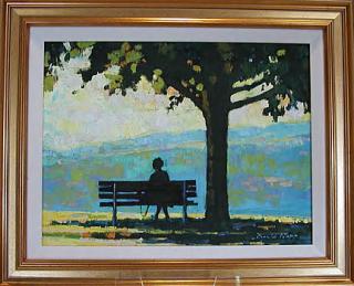 Park Bench Painting